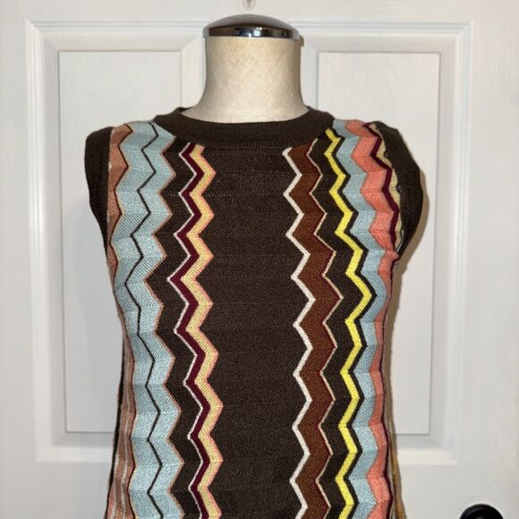 MISSONI Target Chevron Striped Dress Size Sm 20th Anniversary Knit Lined Women’s - Picture 2 of 6